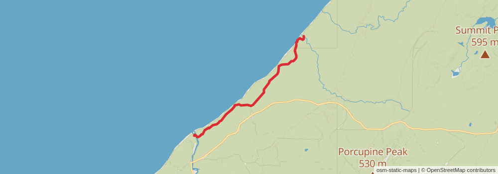 American Perimeter Trail - North Country Primary stage 118 Map