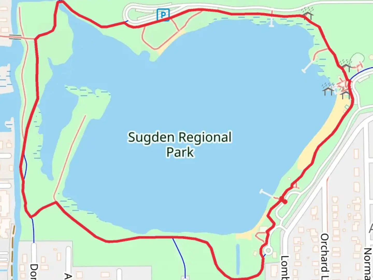 An image depicting the trail Lake Avalon Loop and its surrounding area.