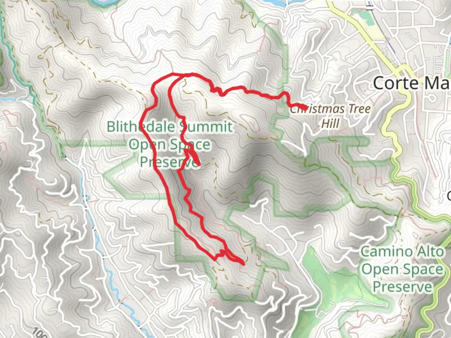An image depicting the trail Huckleberry, Maytag Loop Trail and its surrounding area.