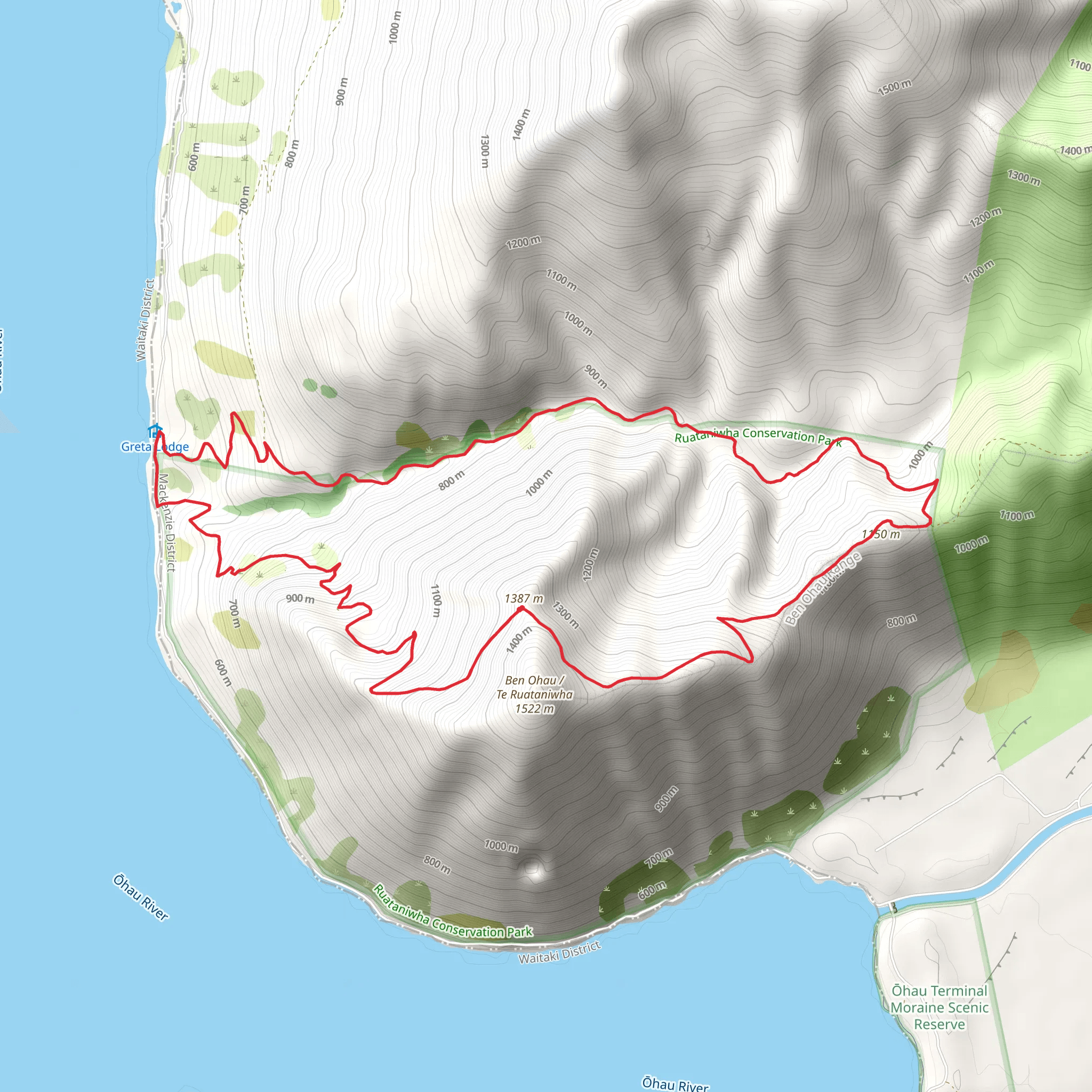 Greta Track mobile static map