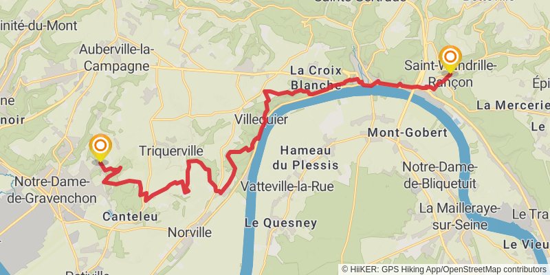 GR 2 - Sentier de la Seine stage 31 Map