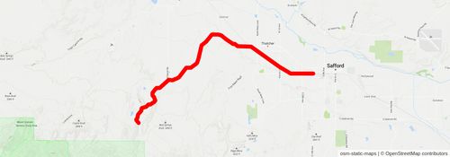 Southwestern Horseshoe Trail stage 111 Map