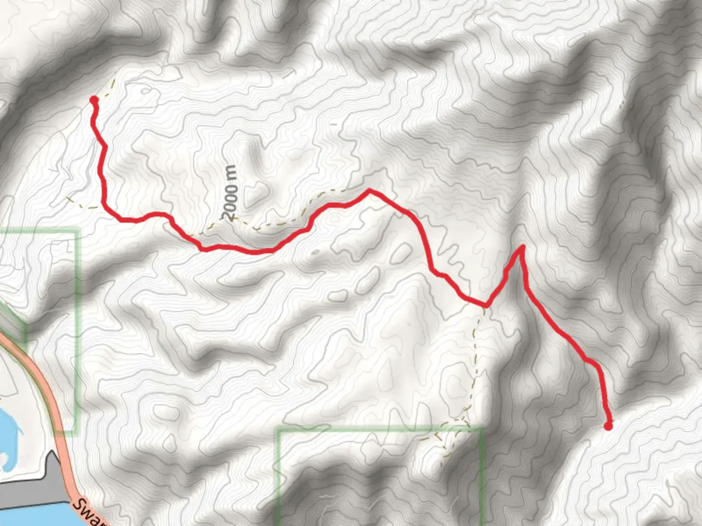 An image depicting the trail Sheep Creek - Little Elk Trail and its surrounding area.