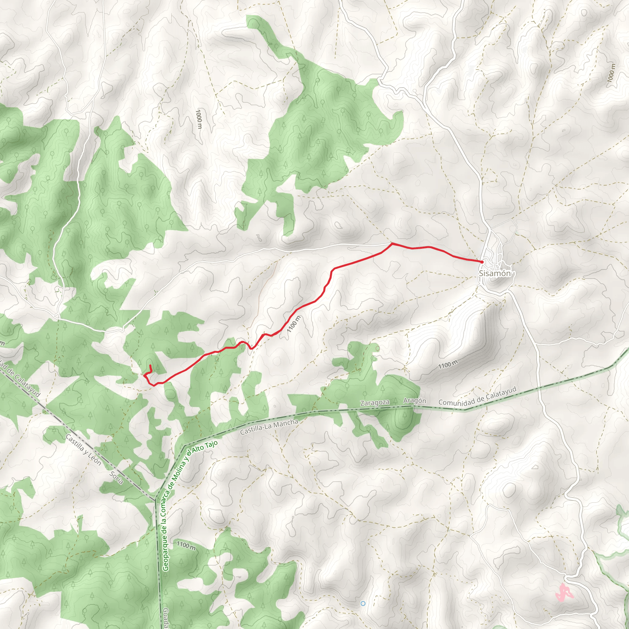Sisamón - Torre del Moro SL Z 58 mobile static map