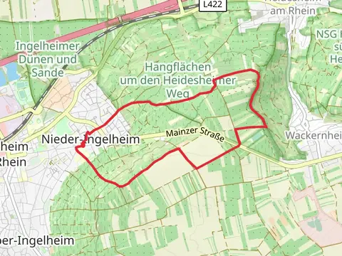 Ingelheim - Kaiserpfalzweg
