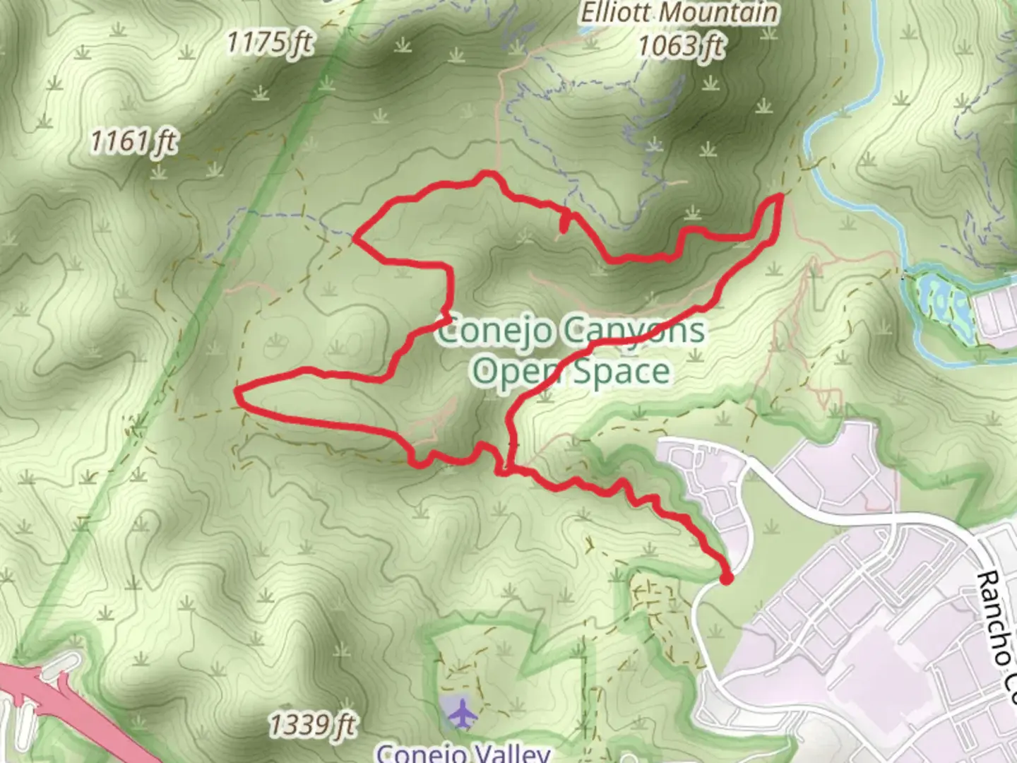 An image depicting the trail Hawk Canyon Trail, Western Plateau Trail and Penninsula Loop Trail and its surrounding area.