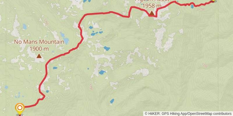 Haypress Trail via Pacific Crest Trail stage 3 Map