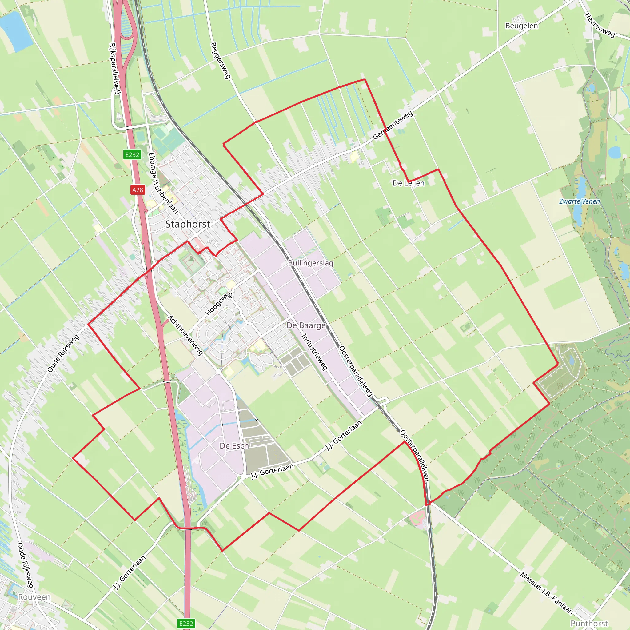 Molenhoeks Weg and Lommertsteeg Loop mobile static map