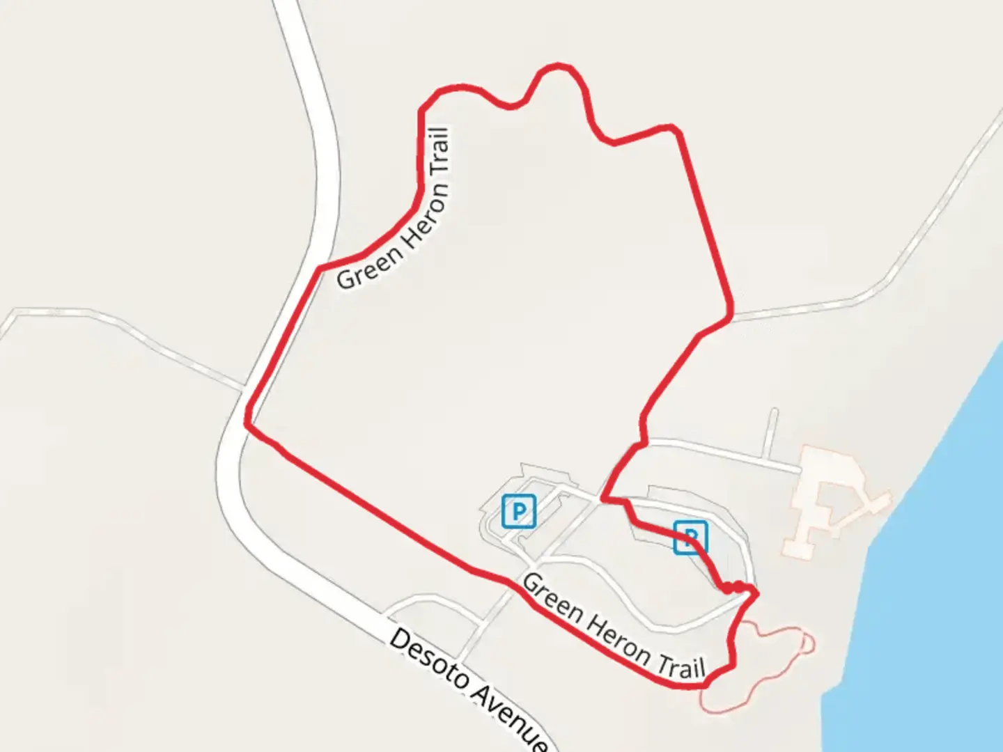 An image depicting the trail Green Heron Loop Trail and its surrounding area.