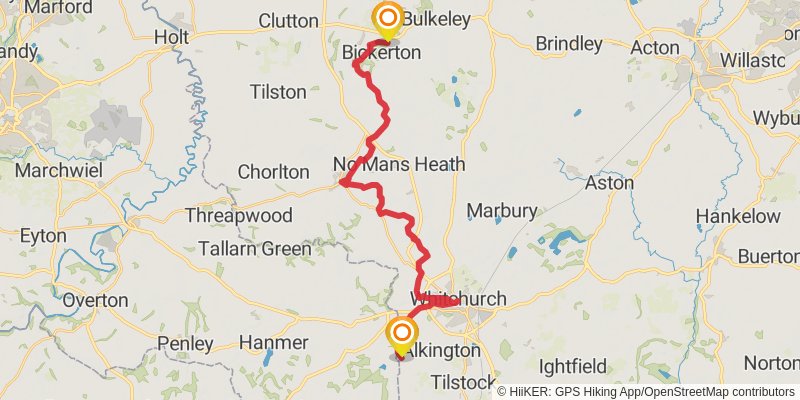 Chepstow to Berwick - upon - Tweed - Great English Walk stage 14 Map