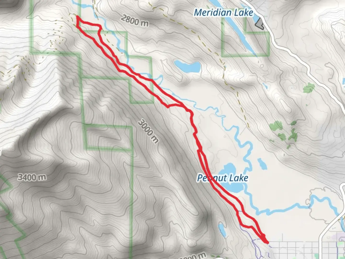 An image depicting the trail Peanut Lake, Upper-Lower and Woods Walk Trail and its surrounding area.