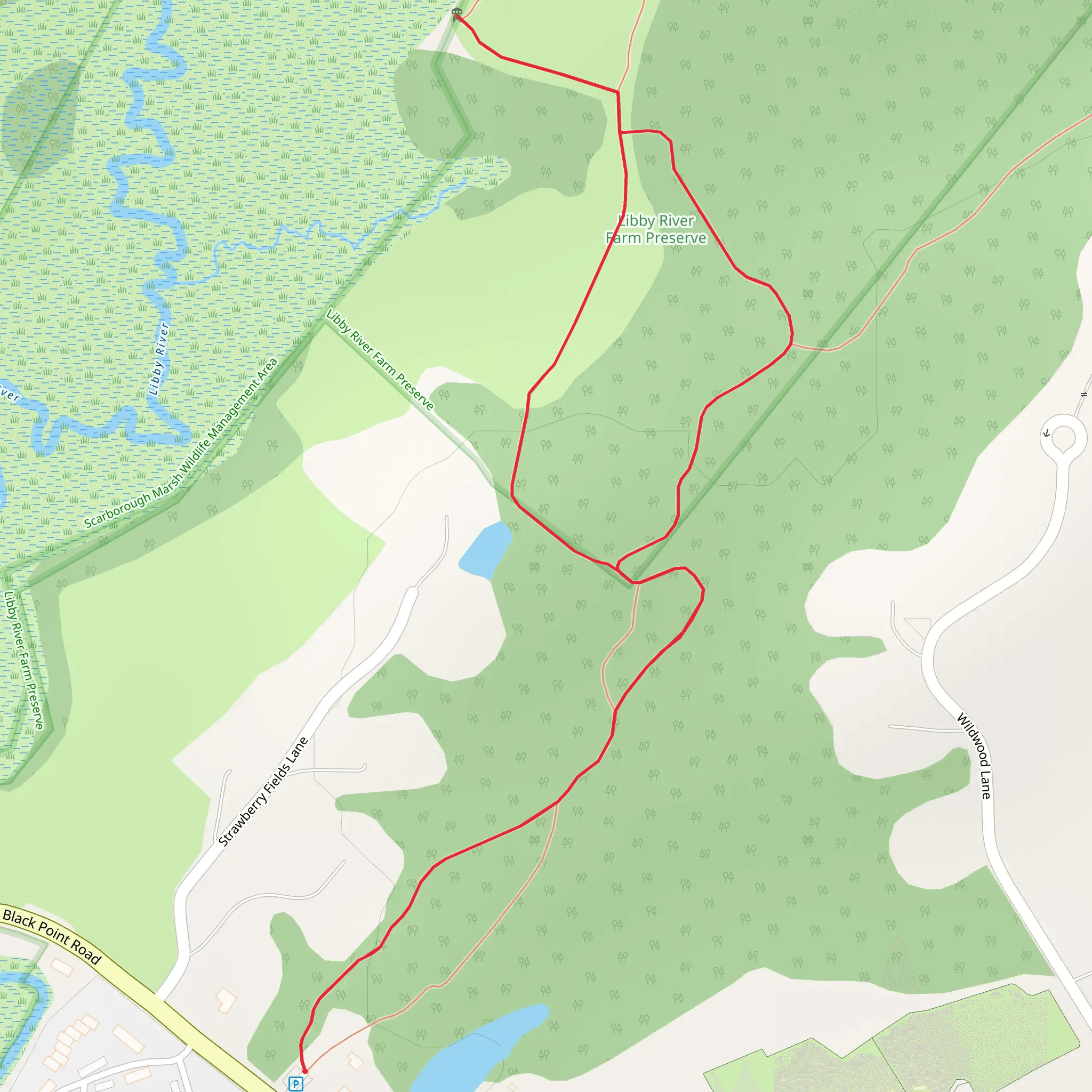 Libby River from Black Point Road mobile static map