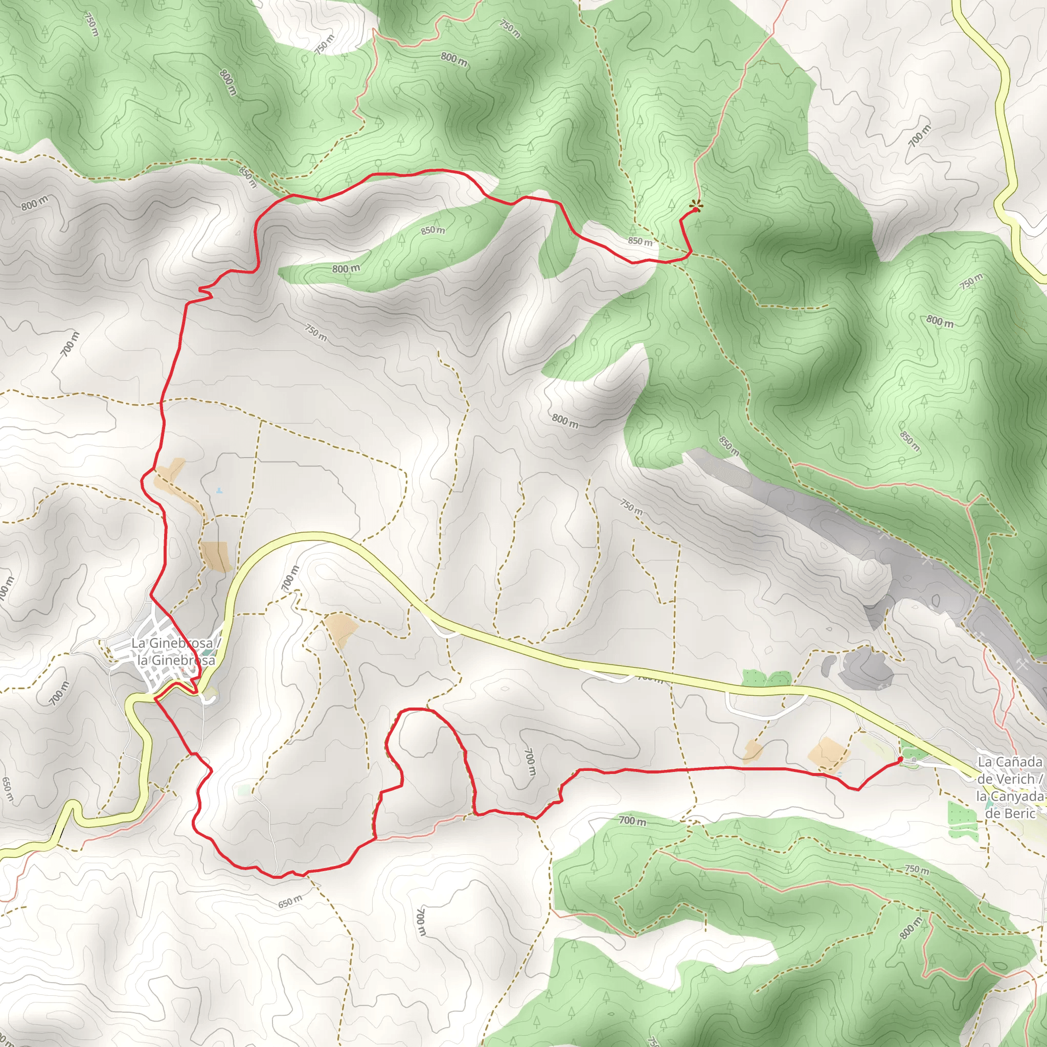 La Ginebrosa - Cerro Tarayola PR TE 058a mobile static map