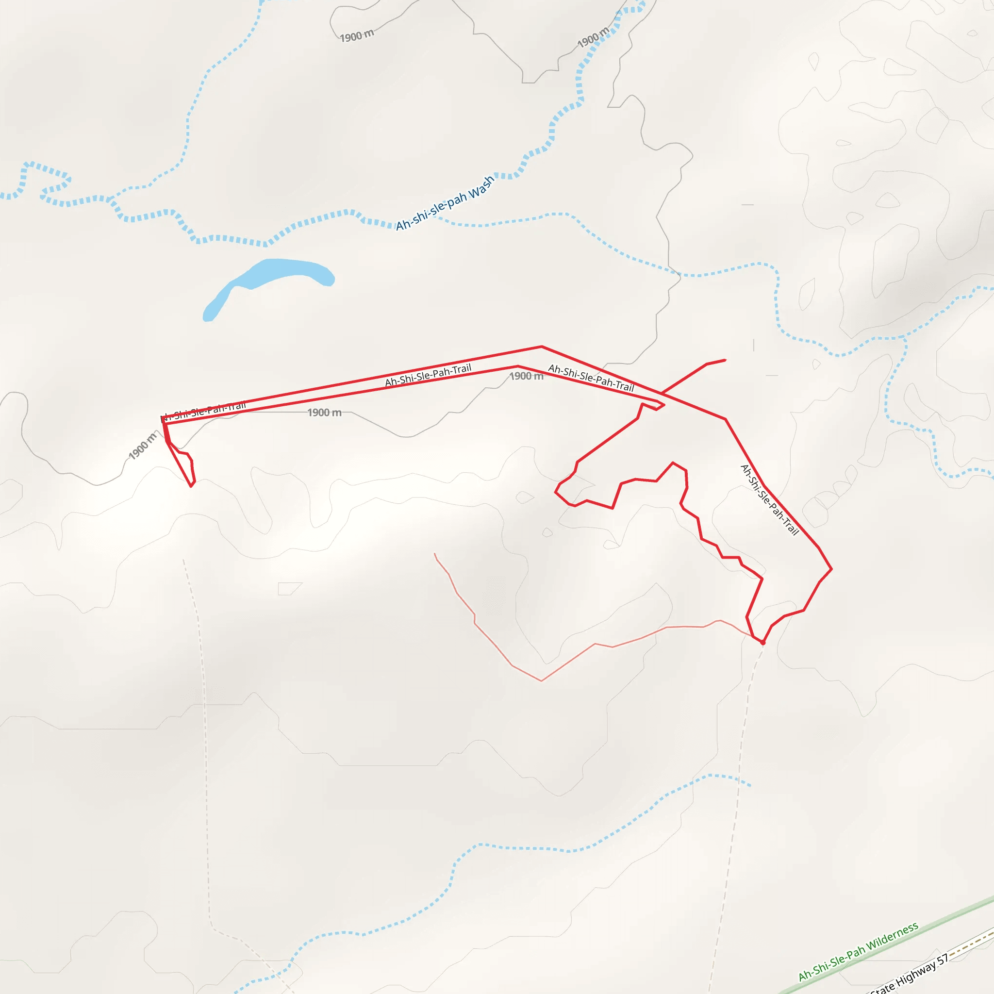 Ah-Shi-Sle-Pah Loop Trail mobile static map