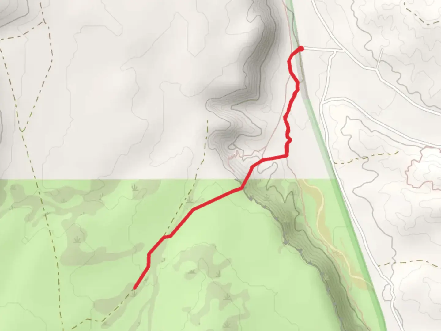 An image depicting the trail Cañada Ancha Walk along and its surrounding area.