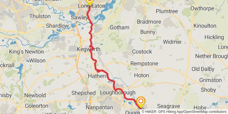 Leicester Line via Grand Union Canal Walk stage 5 Map