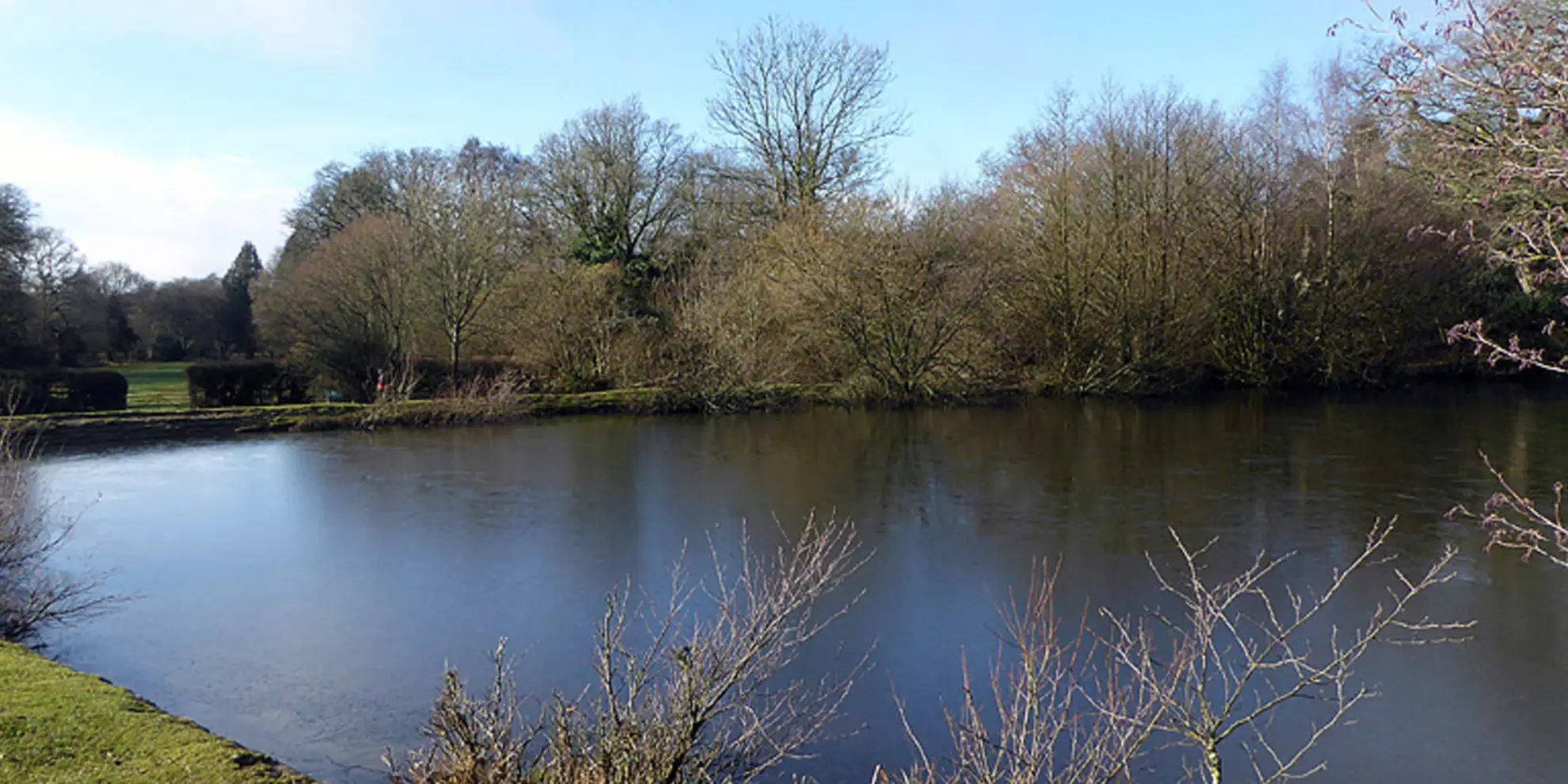 An image depicting the trail Eyeworth Pond and Ashley Cross from Fritham and its surrounding area.