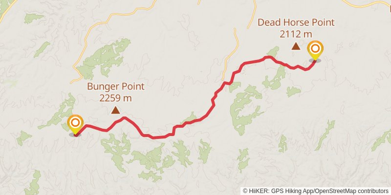 General Crook Trail stage 2 Map