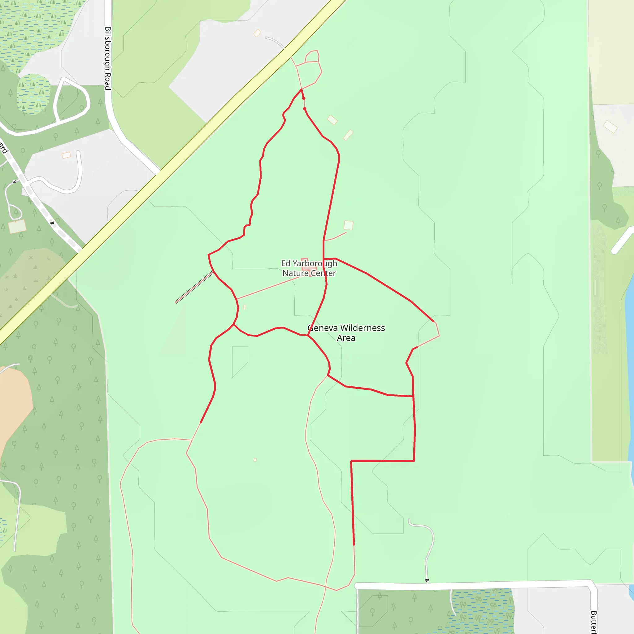 Geneva Wilderness Area Loop Walk mobile static map
