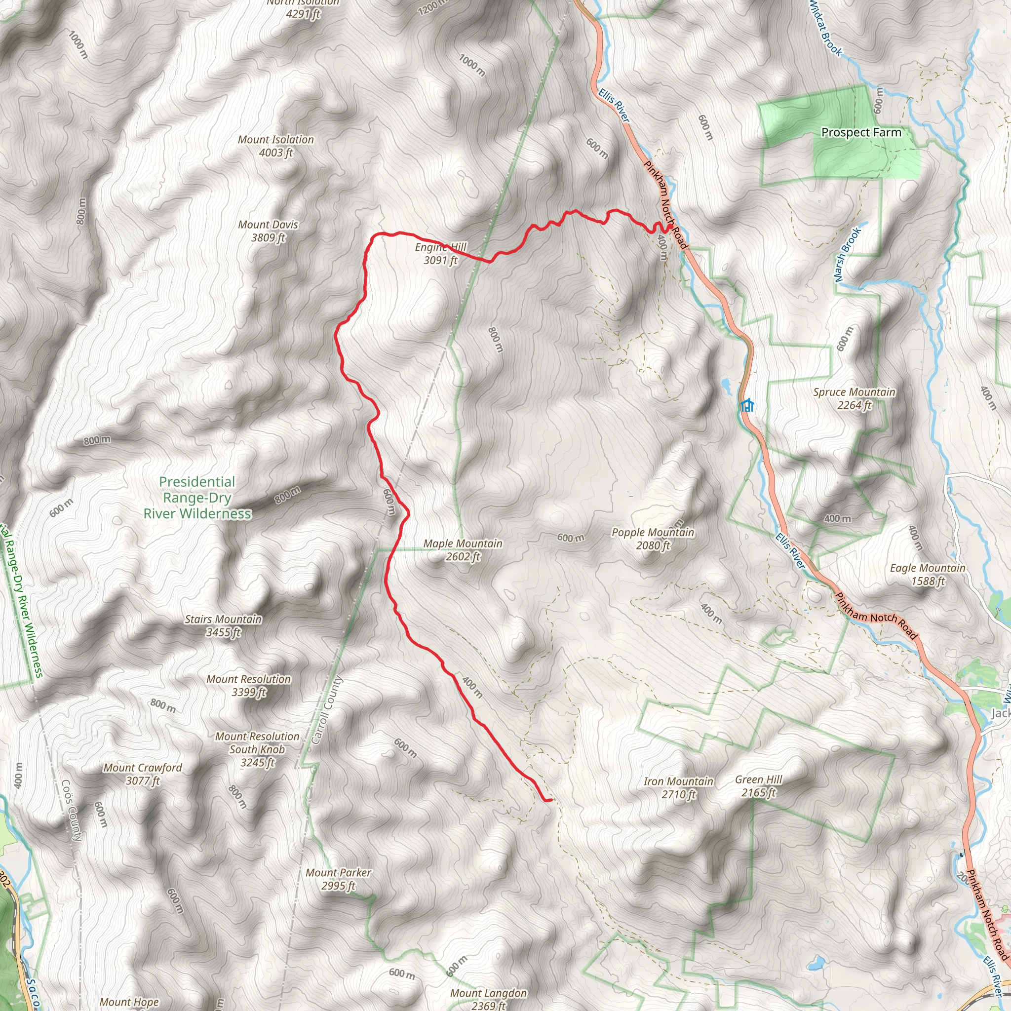 Rocky Branch Trail mobile static map