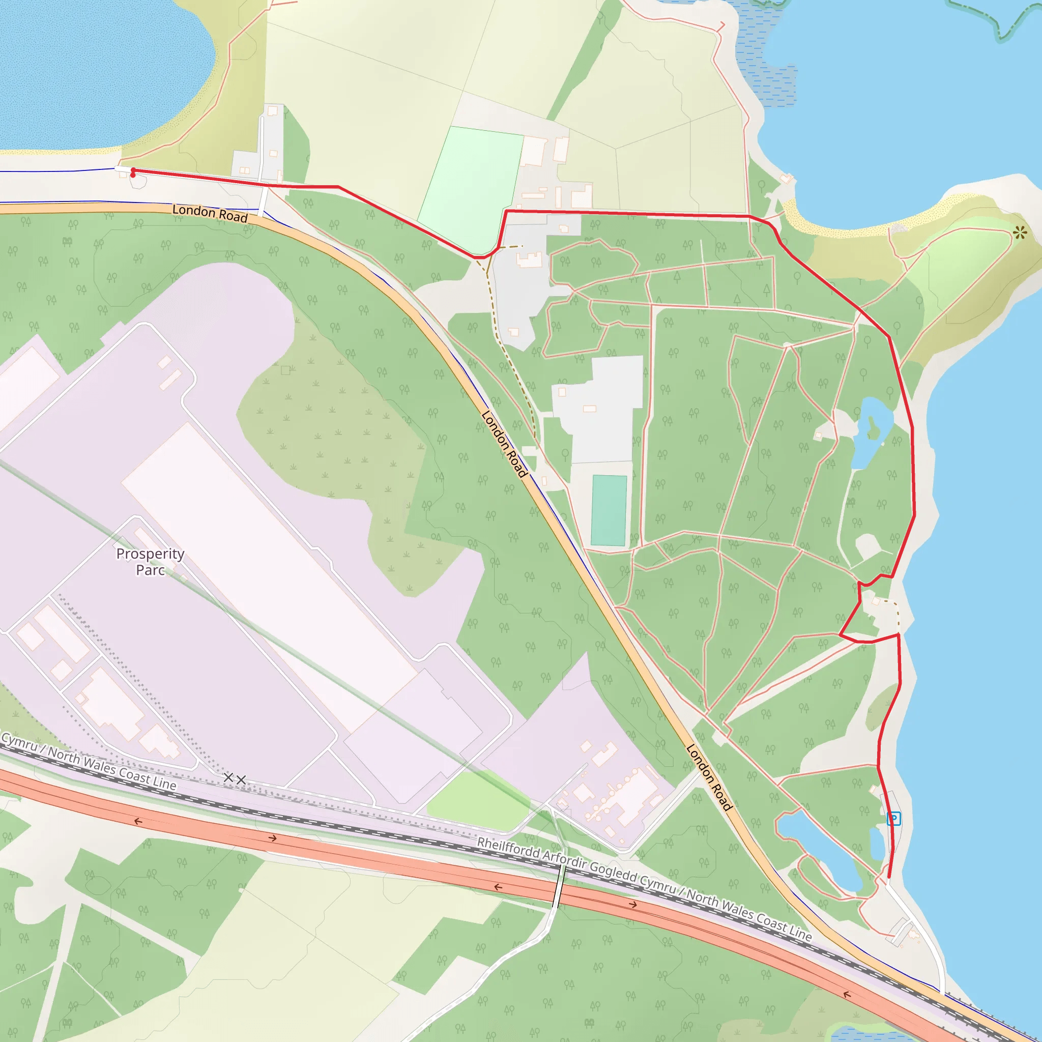 Penrhos Coastal Park Walk mobile static map
