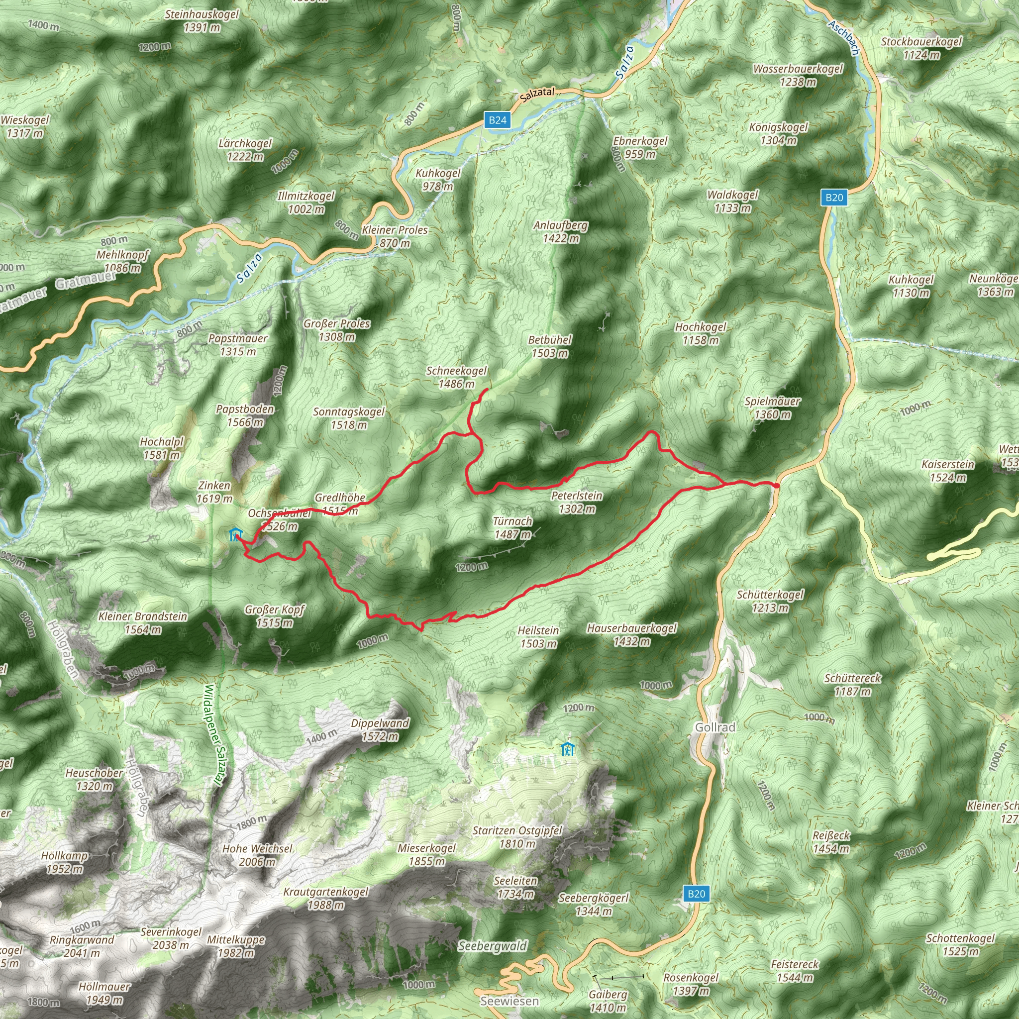 Zeller Staritzen Loop mobile static map