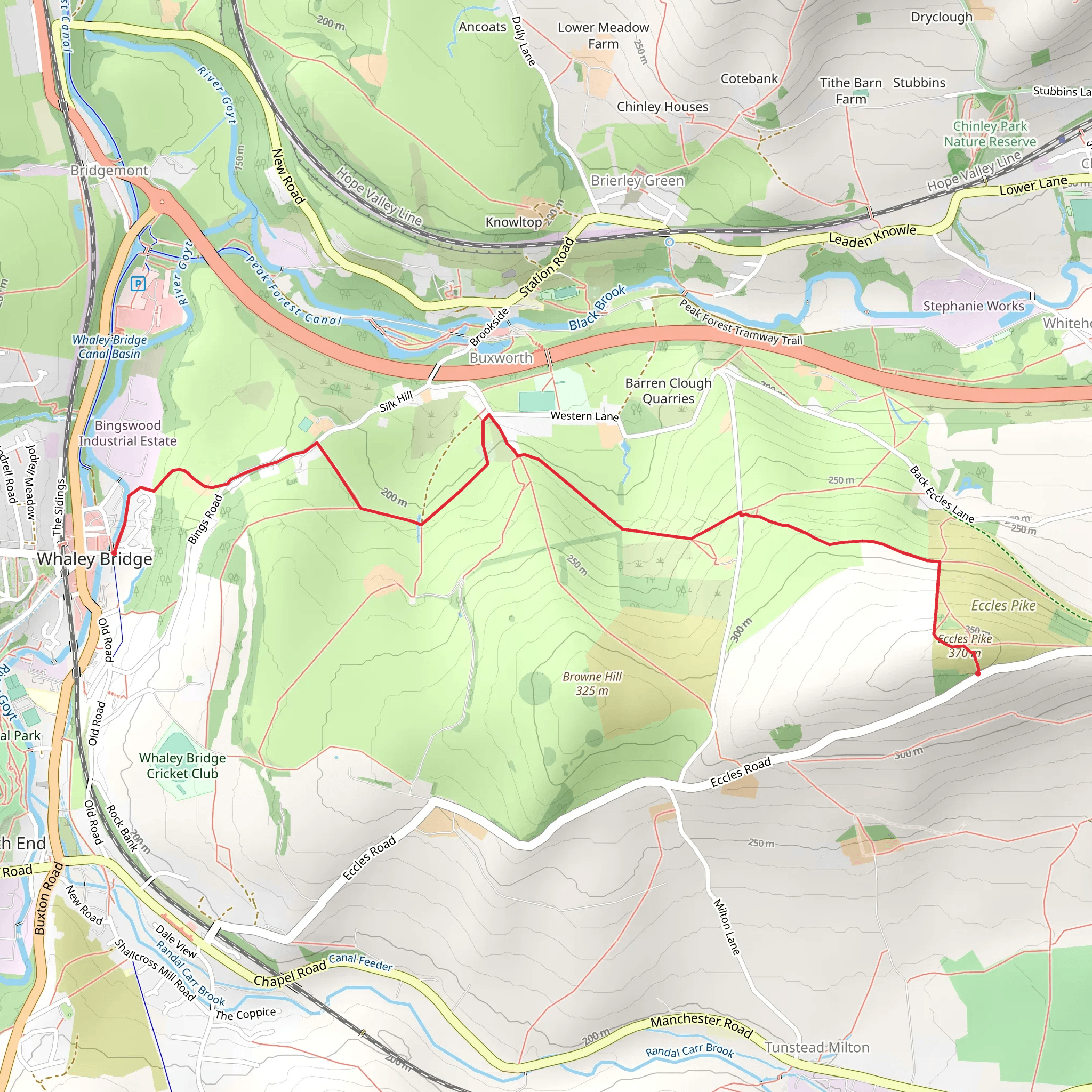 Eccles Pike Walk mobile static map