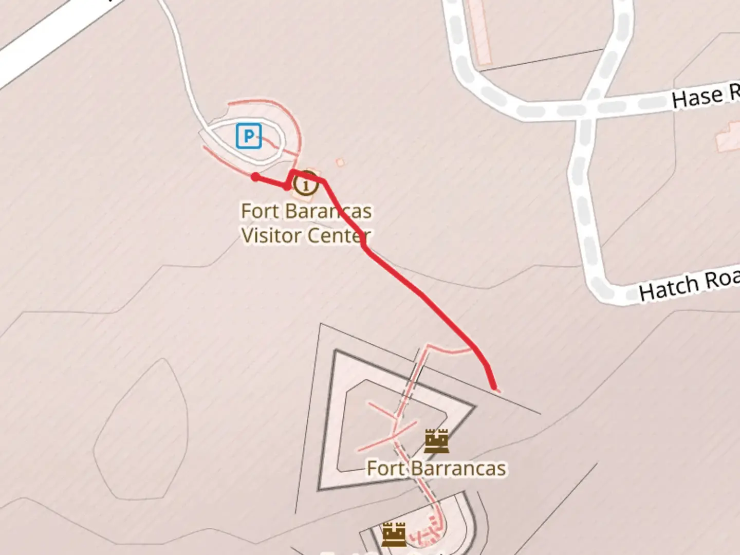 An image depicting the trail Fort Barrancas Walk and its surrounding area.