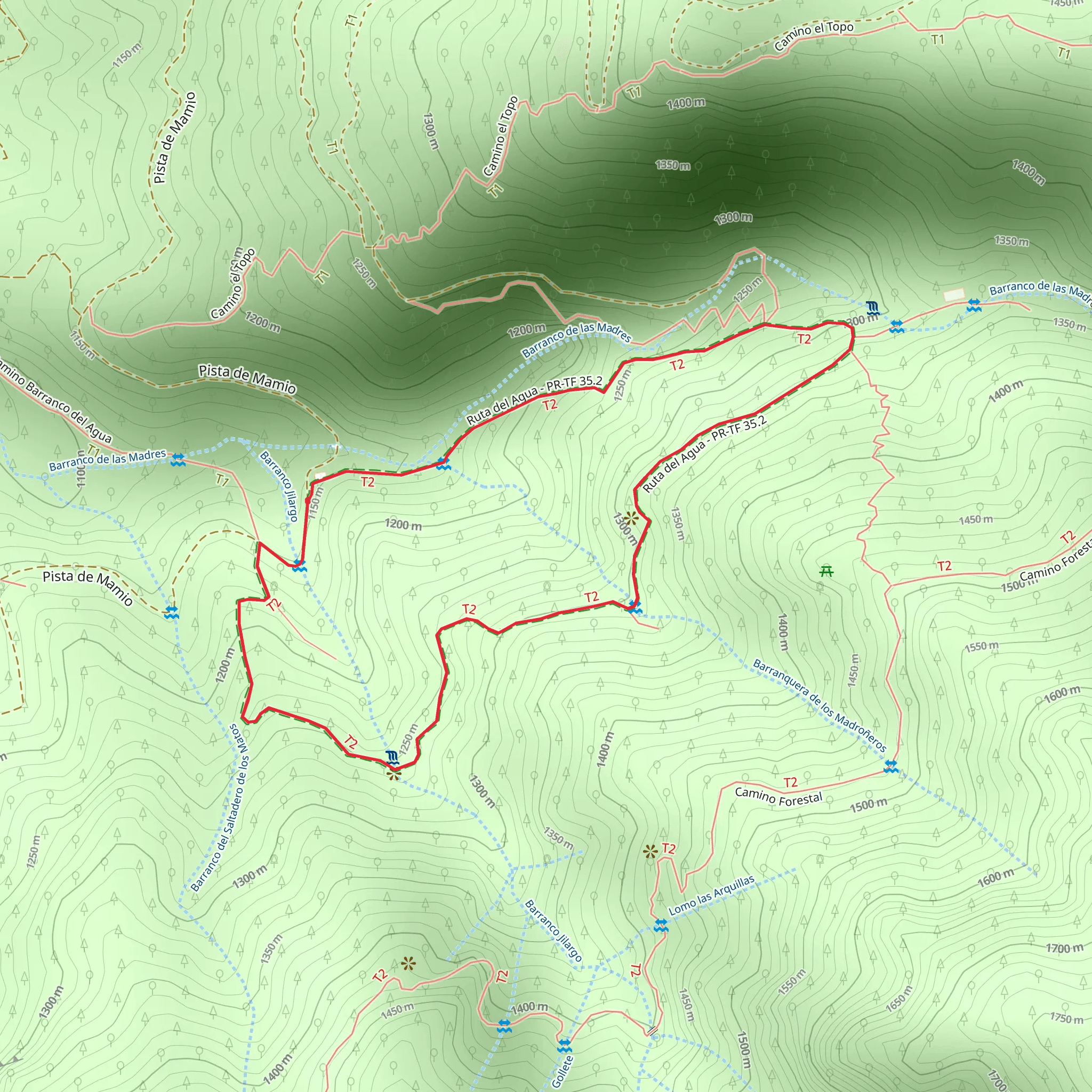 Ruta del Agua PR TF 35-2 mobile static map