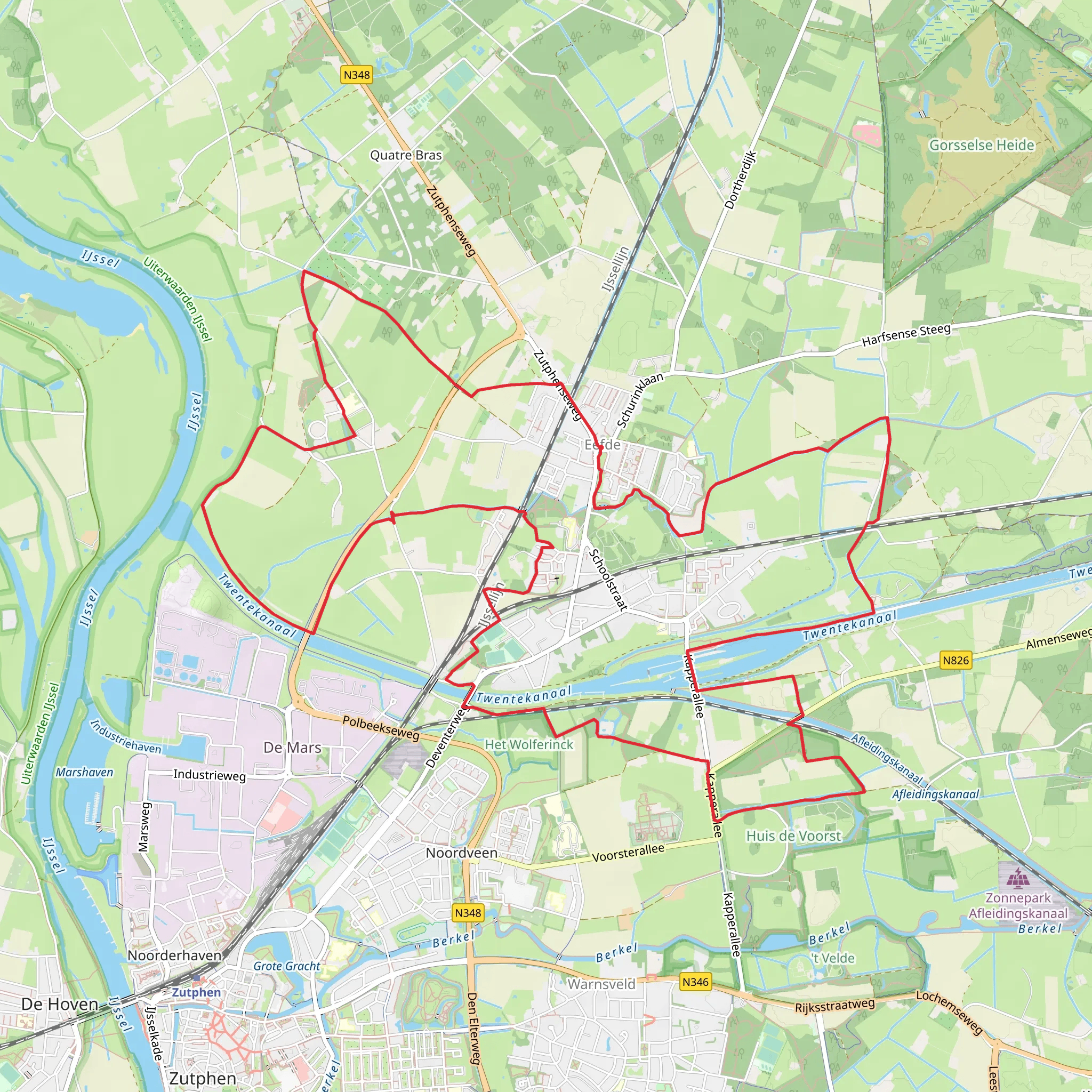 Knapzak Route Loop mobile static map