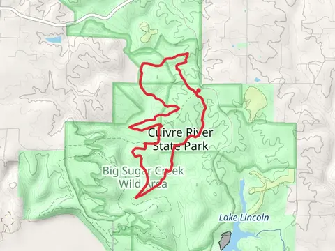 Cuivre River Trail - North and Big Sugar Creek Loop Trail