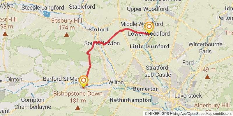 Sarum Way stage 3 Map