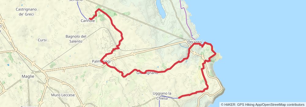 Via Francigena stage 161 Map