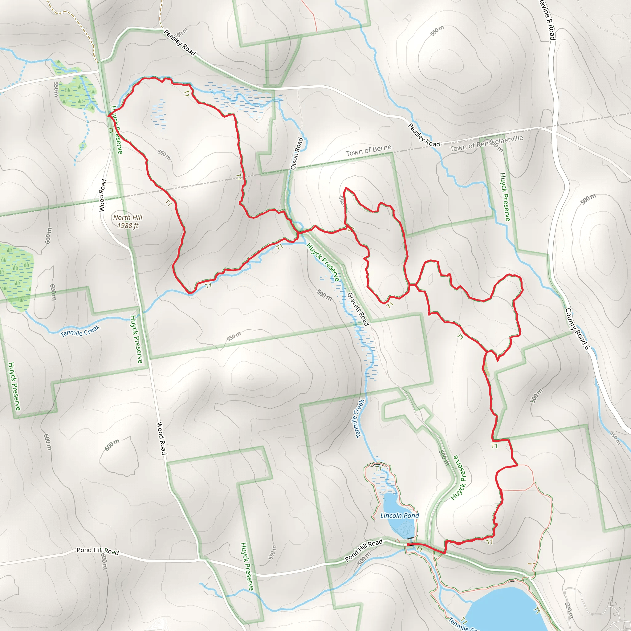 Partridge Path Loop Trail mobile static map