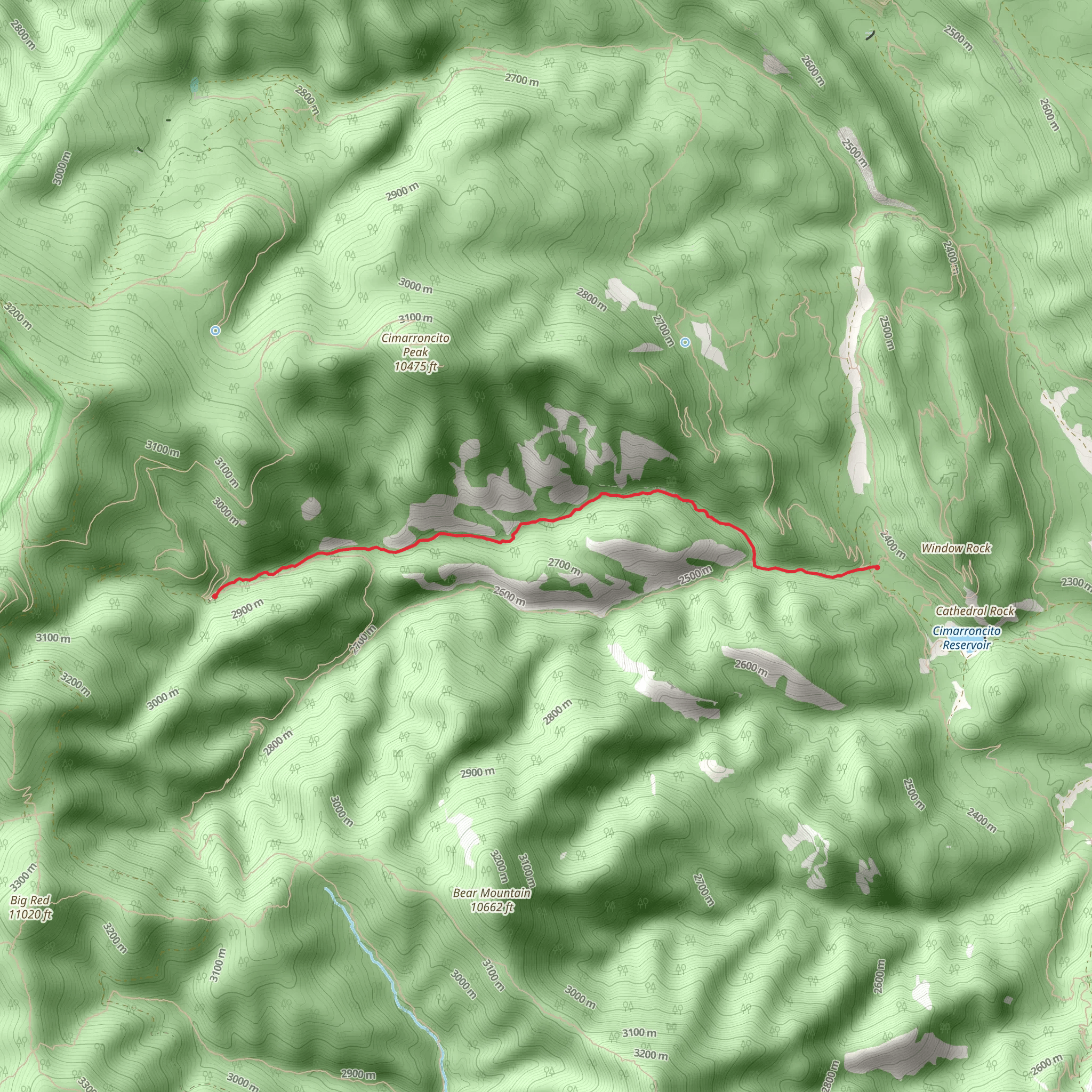 North Fork to Cyphers' Mine Camp mobile static map