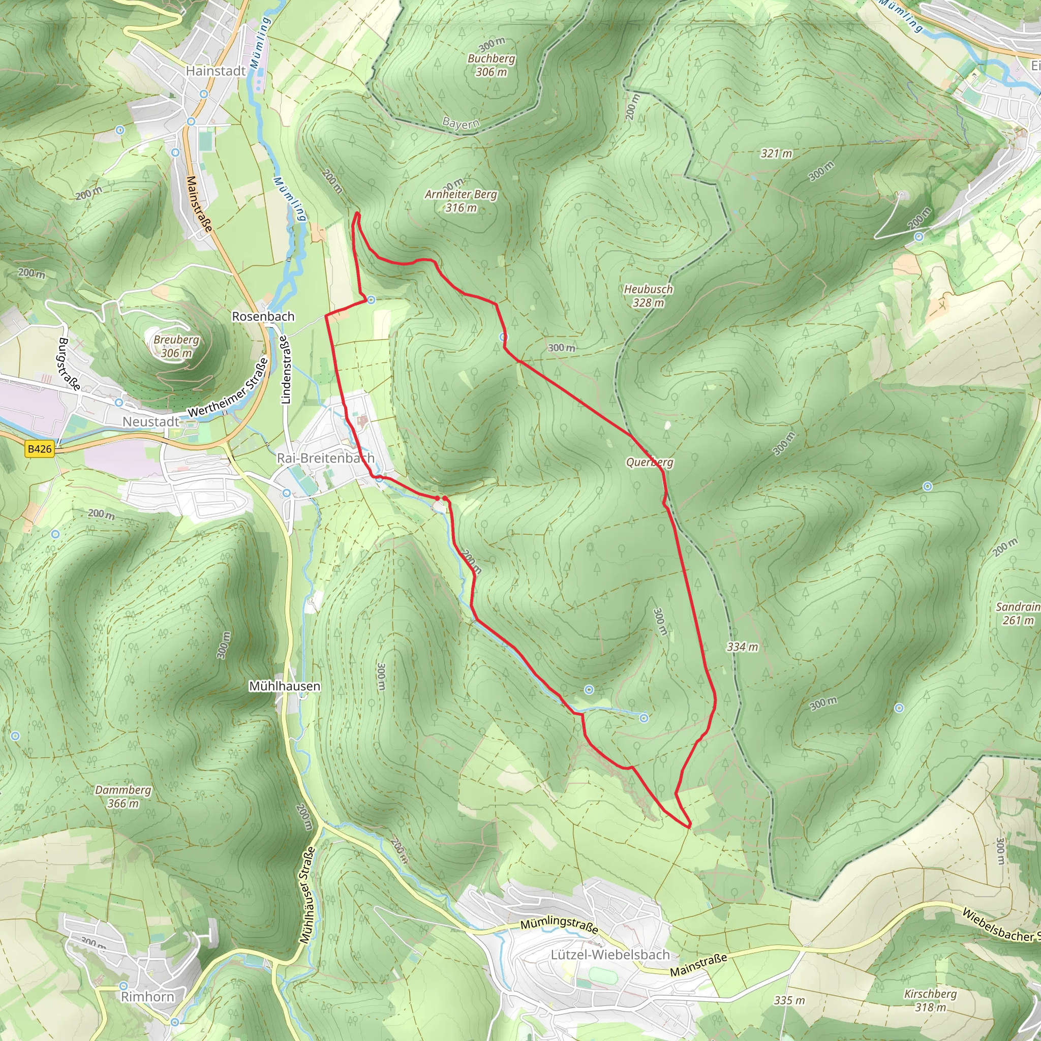Einhardweg Loop mobile static map