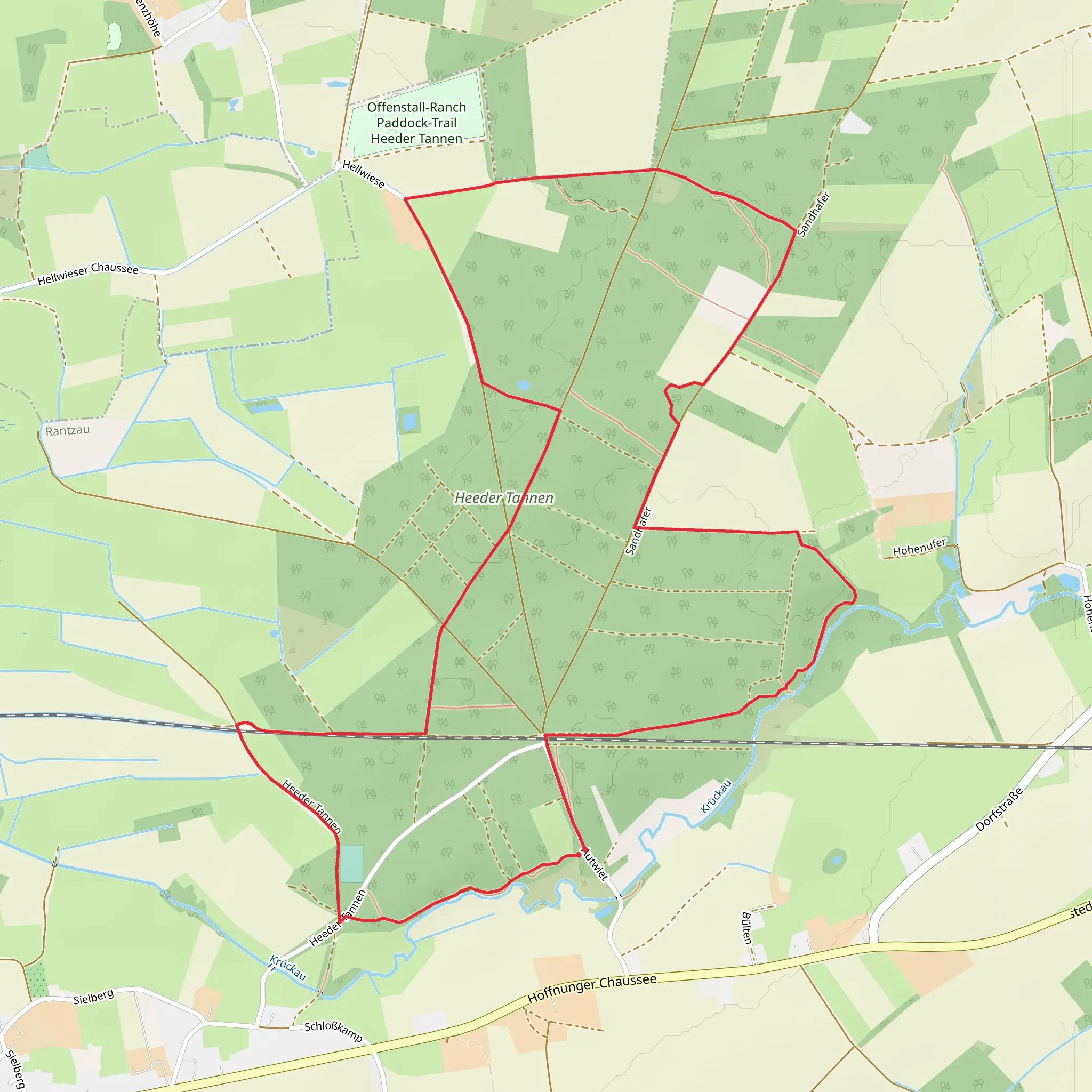 Heeder Tannen Loop mobile static map