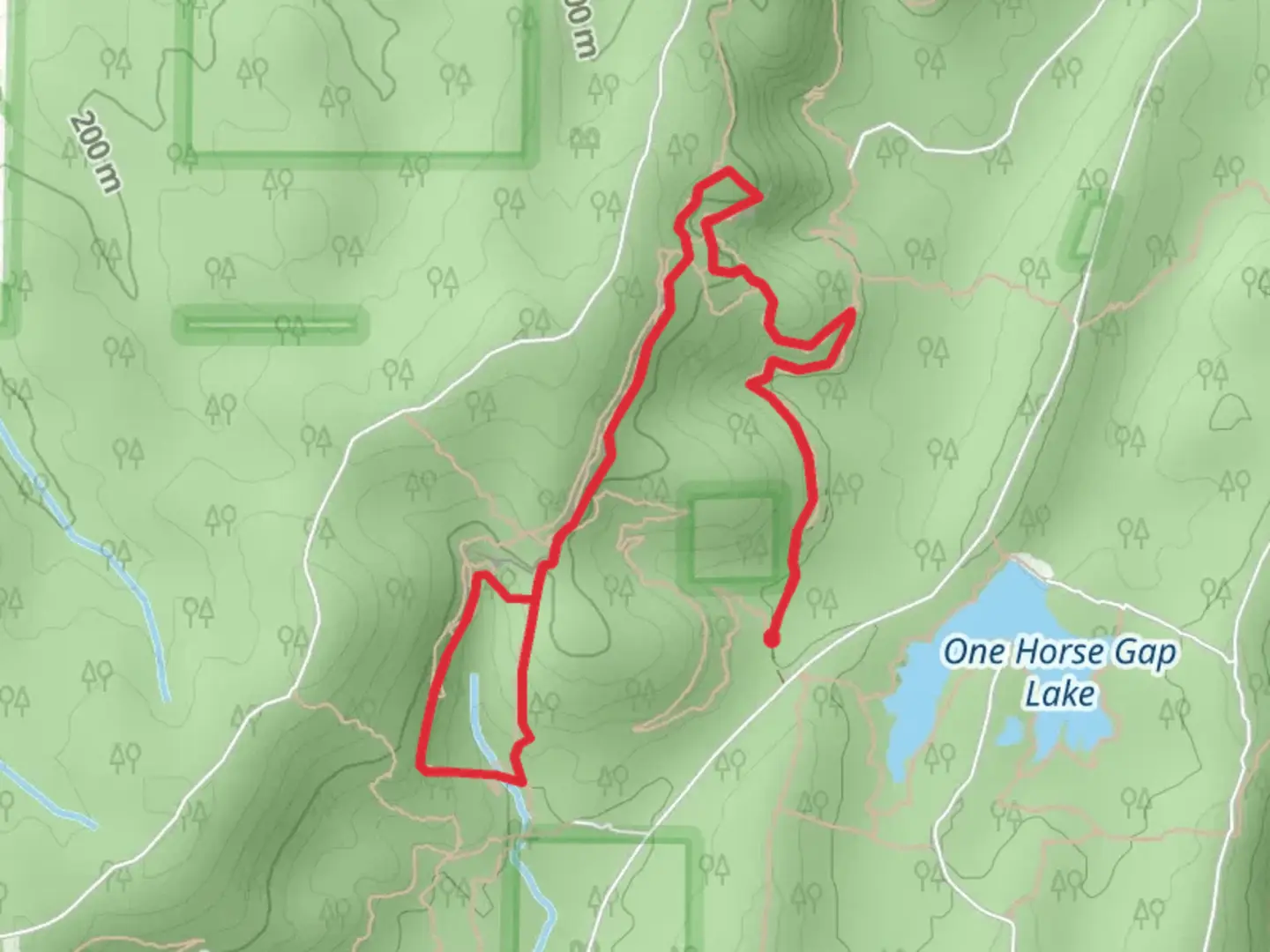An image depicting the trail R2r guess 12 Loop and its surrounding area.