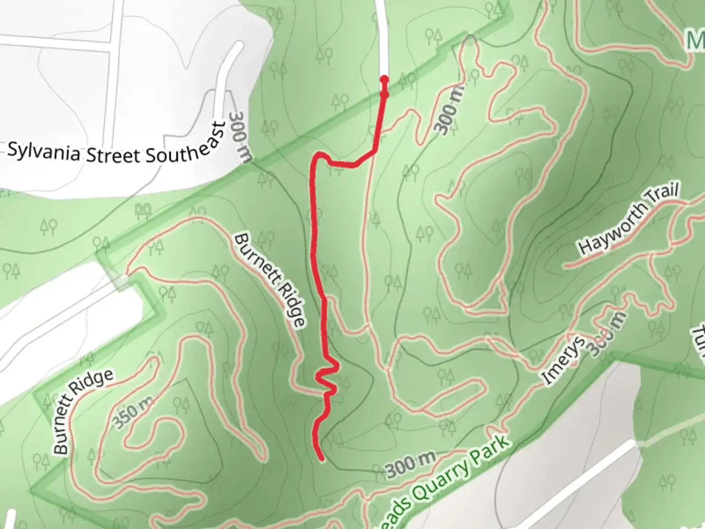 An image depicting the trail Aberdeen Lane and its surrounding area.