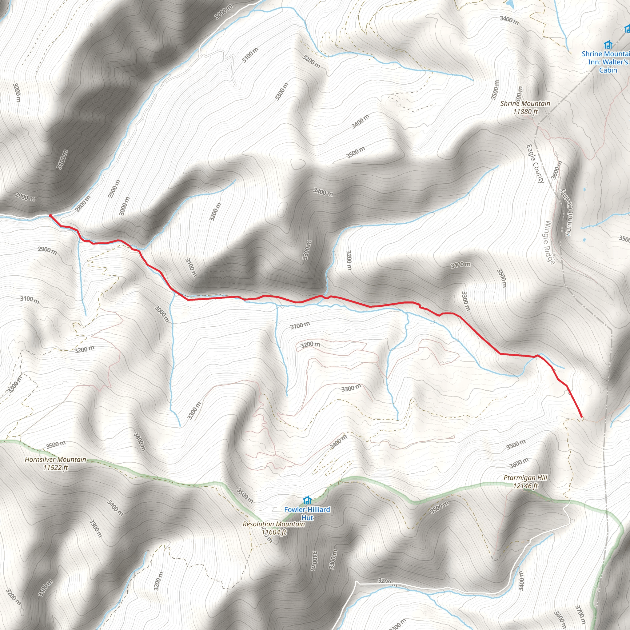 Wearyman Creek mobile static map