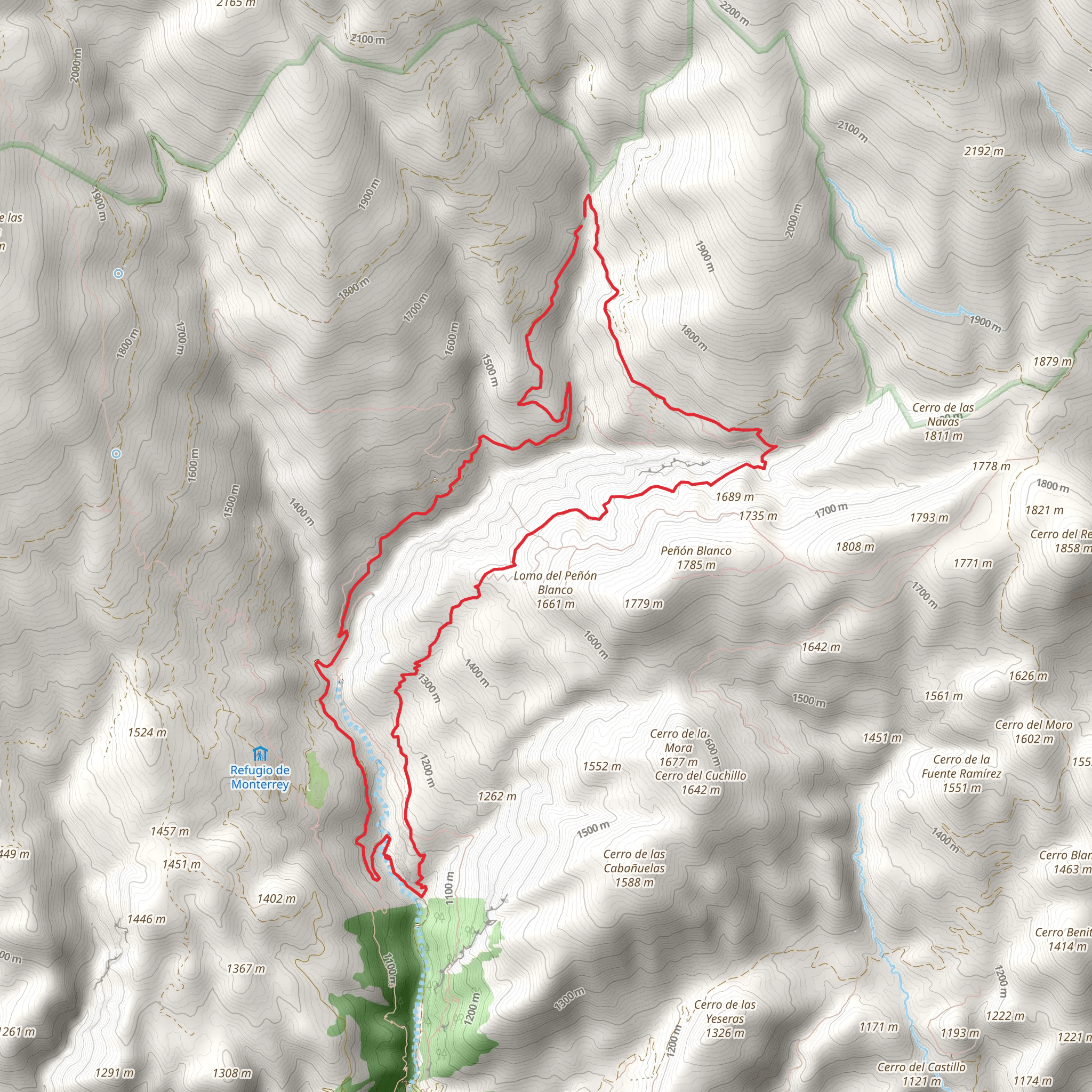 Sendero del Aguadero PR A 37 mobile static map