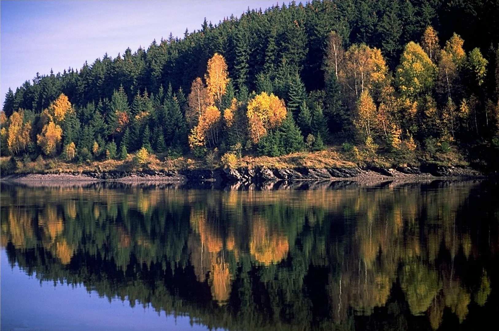 An image depicting the trail Hohnerundweg and Drei Anne Hohne Mandelholz and its surrounding area.