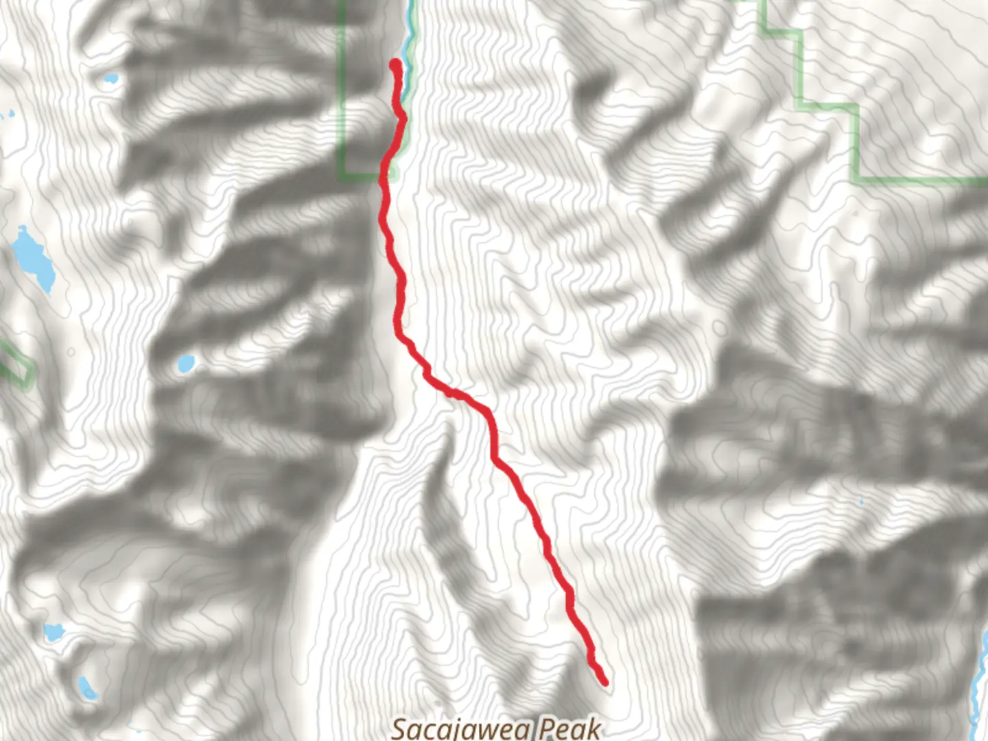An image depicting the trail Hurricane Creek and Eagle Cap Trail and its surrounding area.