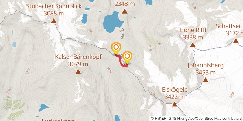 Die Glocknerrunde spur 4 Map