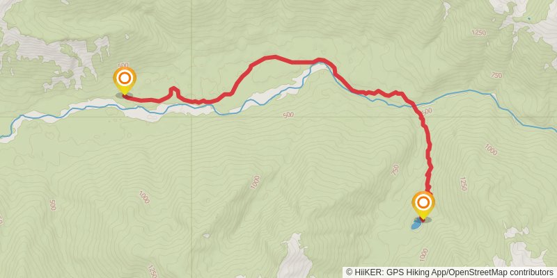 Blue Glacier And Hoh River Trail stage 3 Map