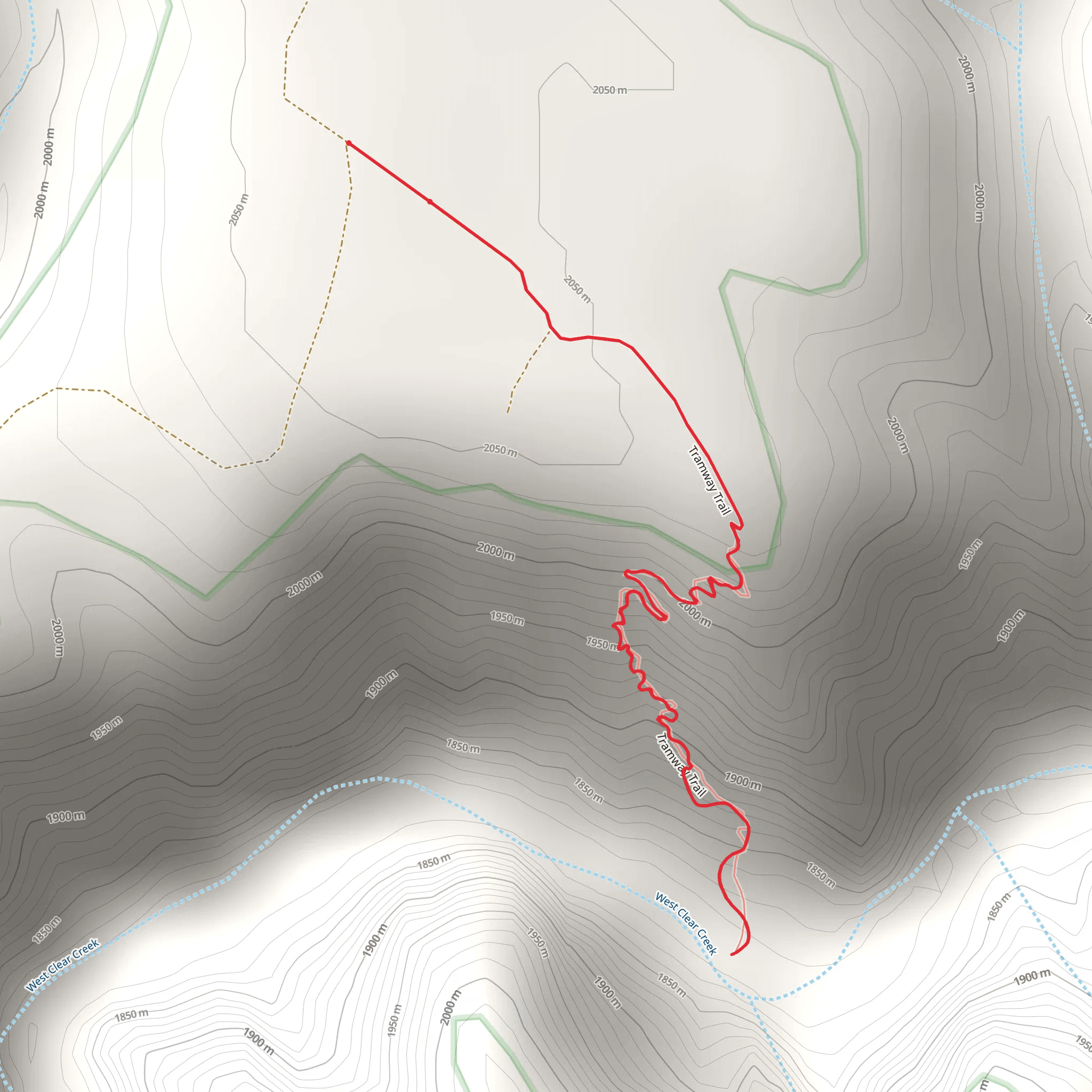 Tramway Trail mobile static map