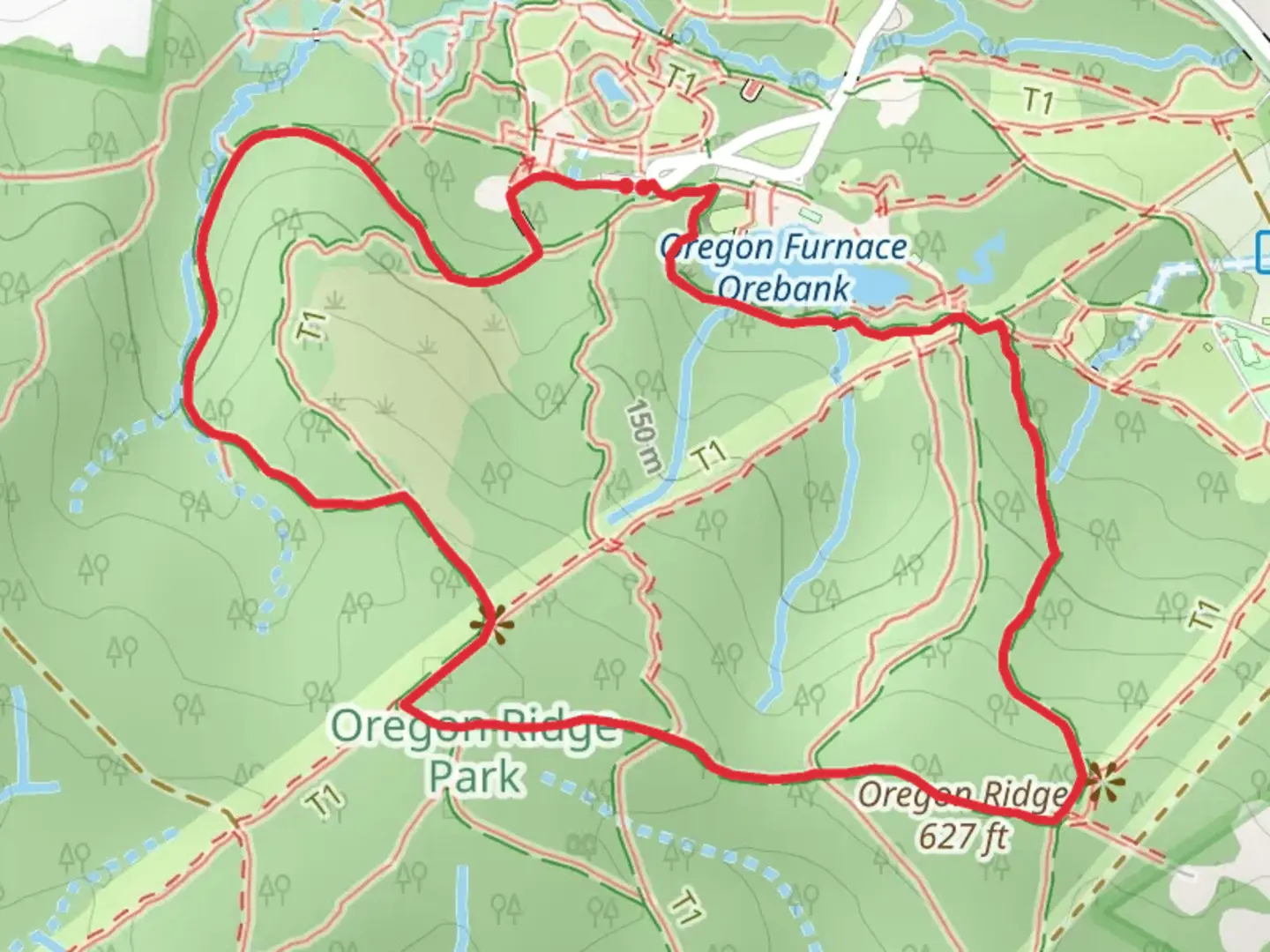 An image depicting the trail Loggers and Lake Loop Trail and its surrounding area.