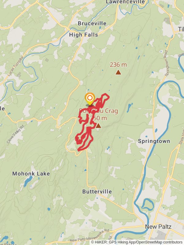 Guyot Hill Loop via Cedar Trail mobile static map