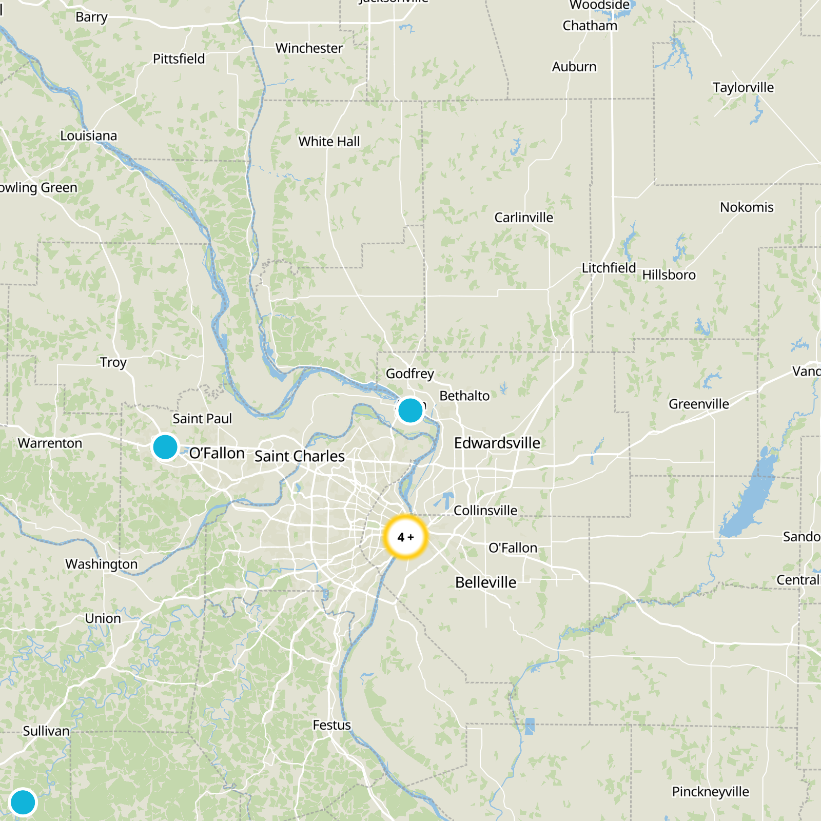Saint Charles County Static Map