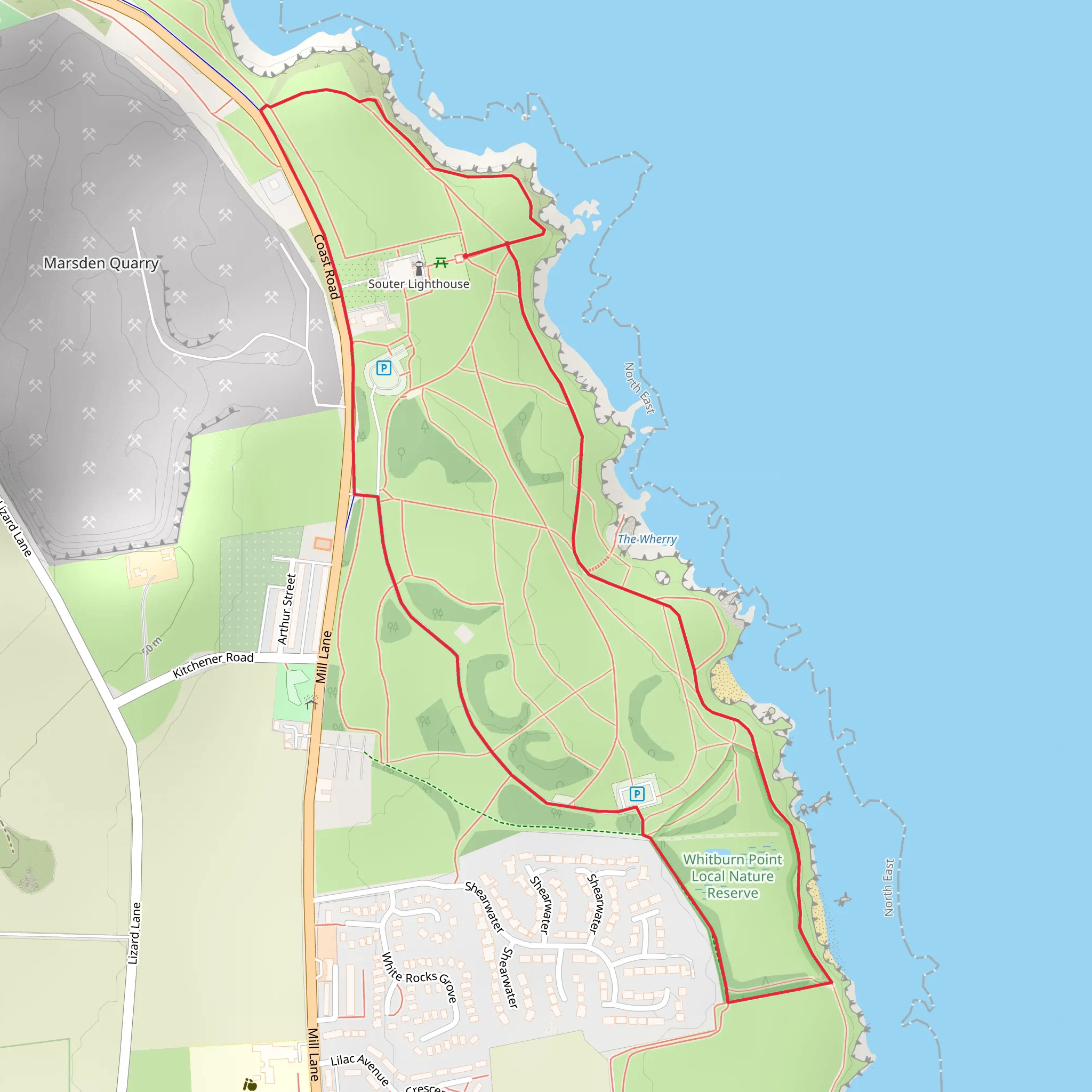 The Souter Saunter mobile static map